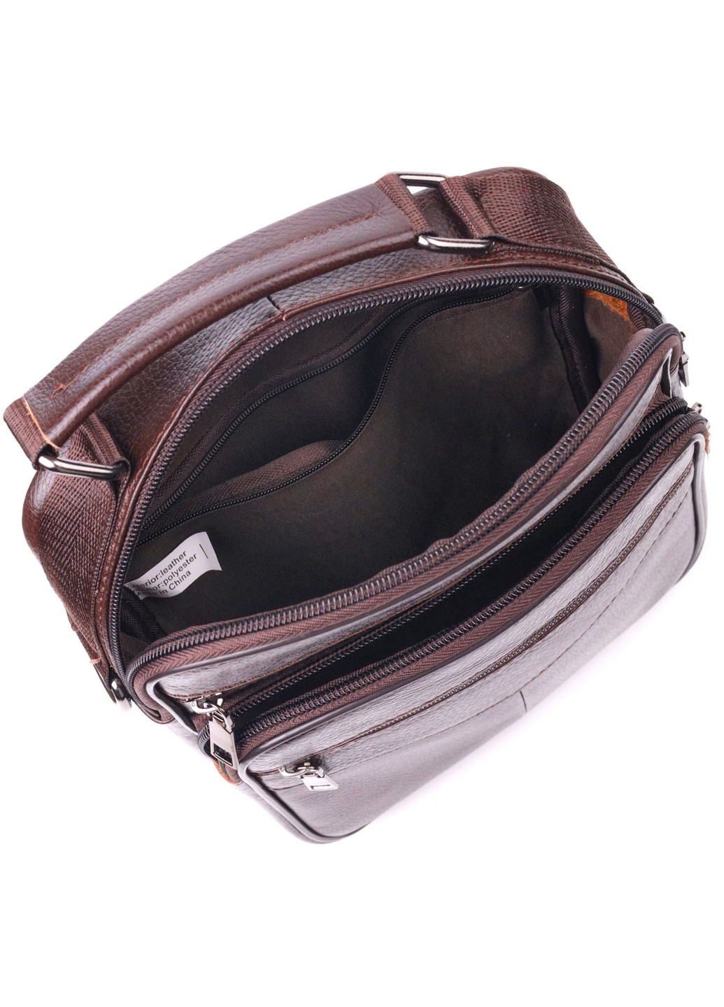 Удобная мужская сумка с ручкой кожаная 21276 Коричневая Vintage (258286225)