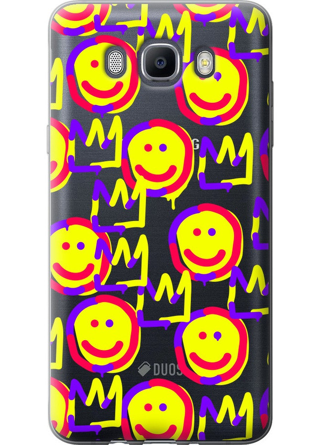 Силиконовый чехол 'Смайлики v2' для Endorphone Samsung Galaxy J7 (2016) J710F (258211569)