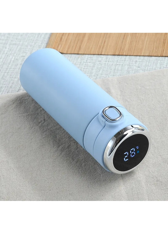 Розумний термос із датчиком температури та дисплеєм Vacuum 420 мл — блакитний More (269462817)