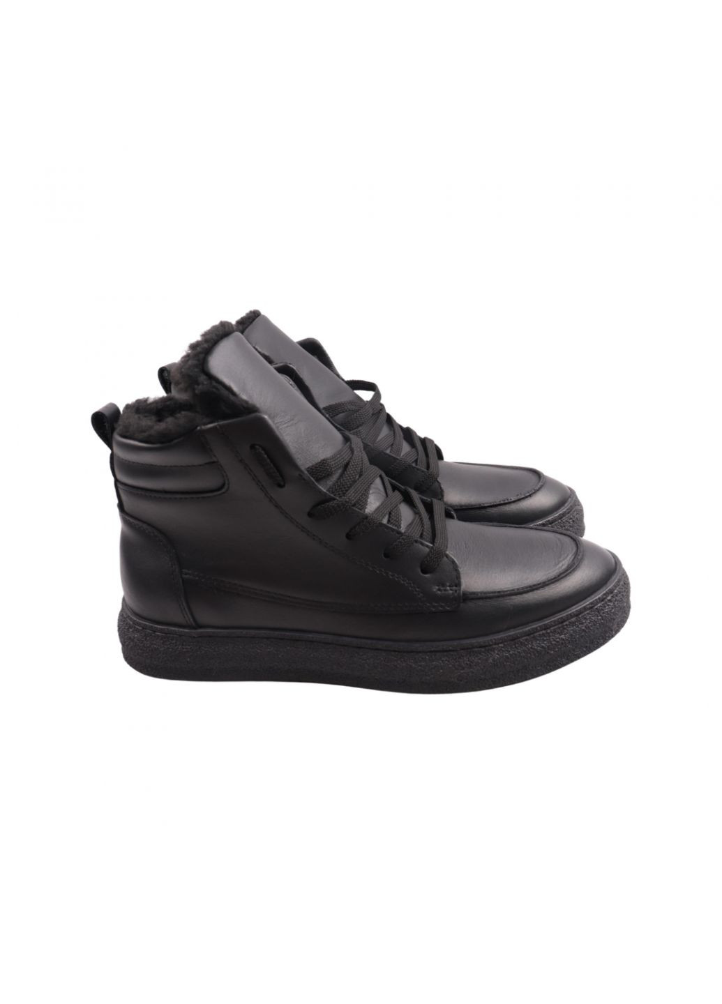 Черные ботинки мужские черные натуральная кожа Vadrus