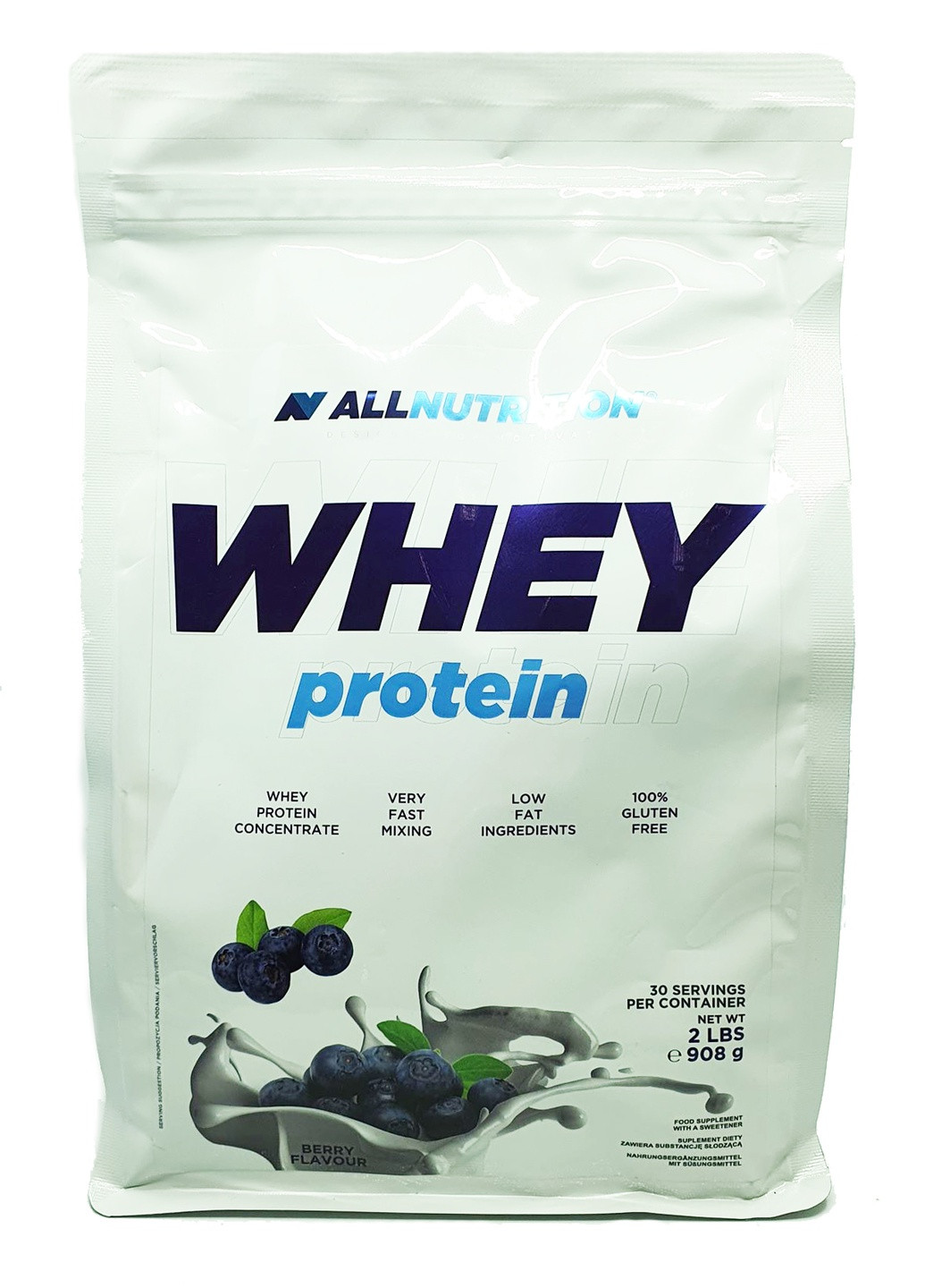 Протеин Whey Protein 908g (Blueberry) Allnutrition (257658848)