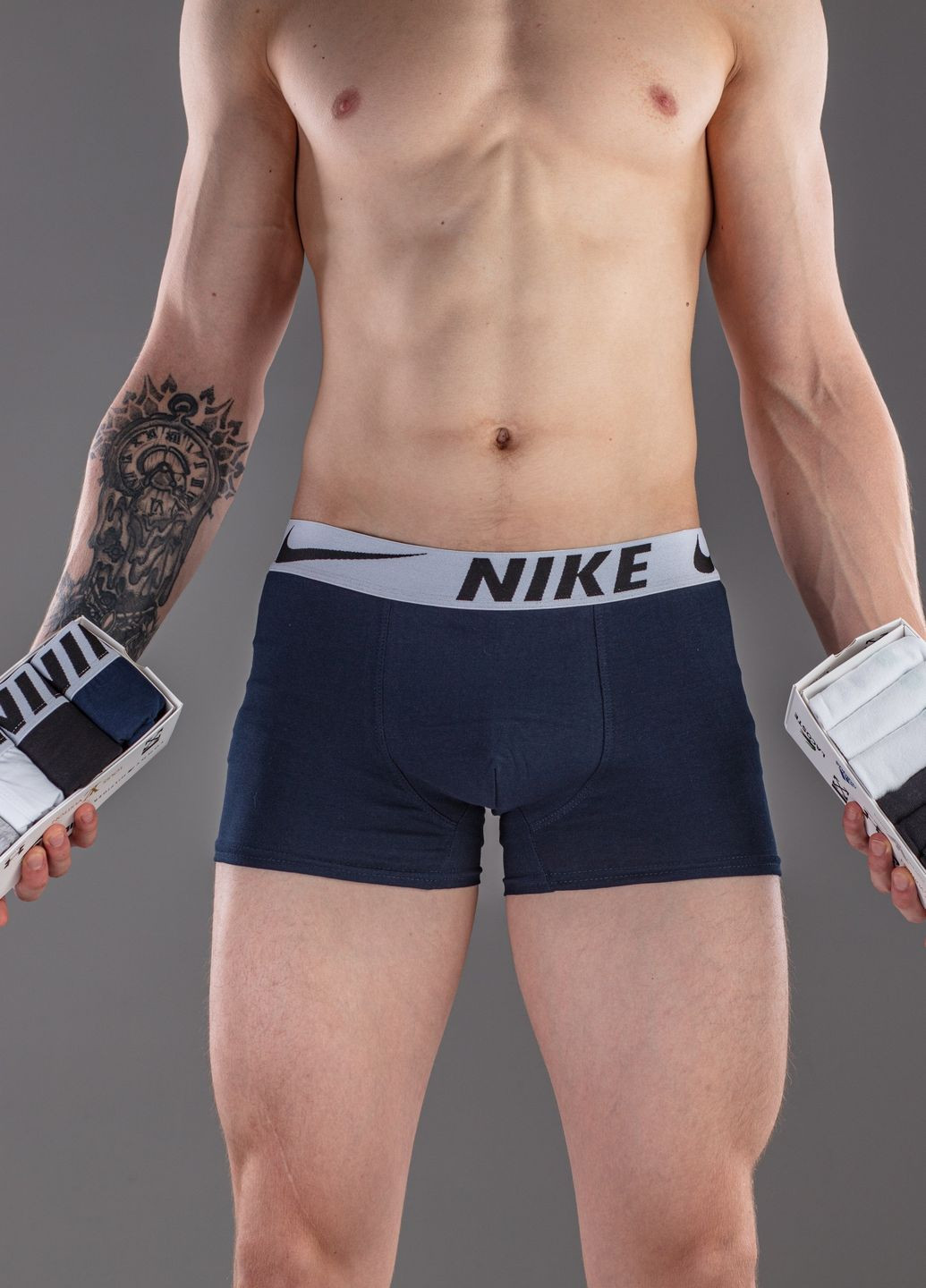 Класичні боксери з лого Nike 5шт Vakko (260132570)