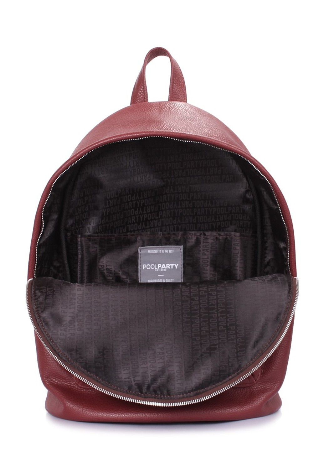 Стильный городской кожаный рюкзак backpack-leather-marsala PoolParty (262892046)