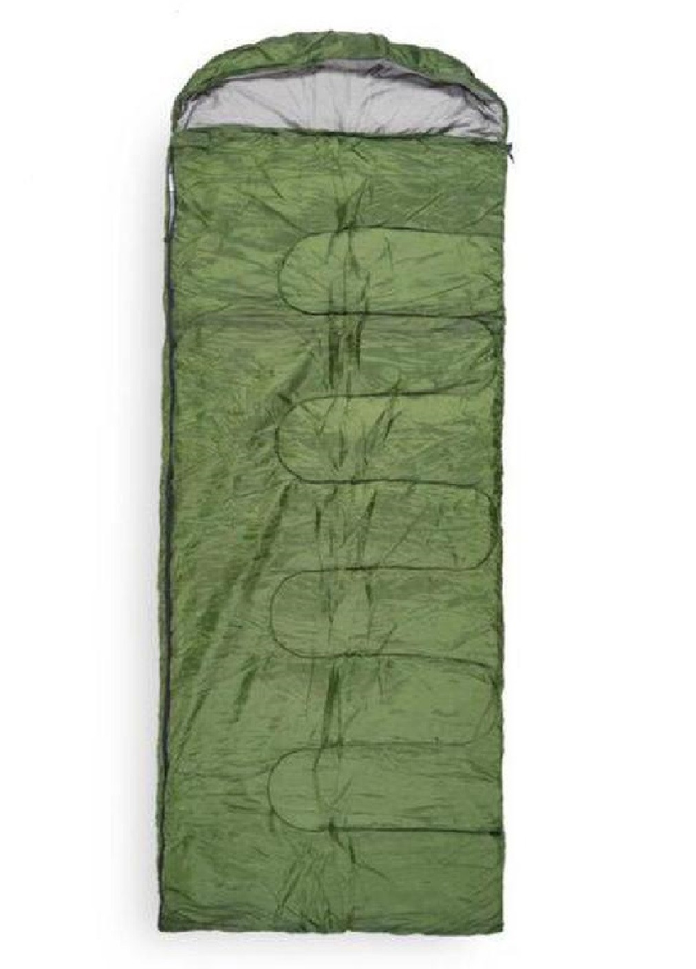 Спальный мешок кокон одеяло плед туристический походный для кемпинга отдыха на природе 225х85х170 см (475498-Prob) Зеленый Unbranded (268048860)