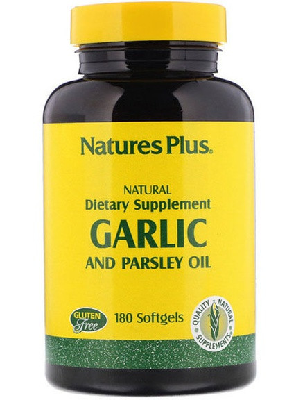 Nature's Plus Garlic and Parsley Oil 180 Softgels NTP3960 Natures Plus (256725538)