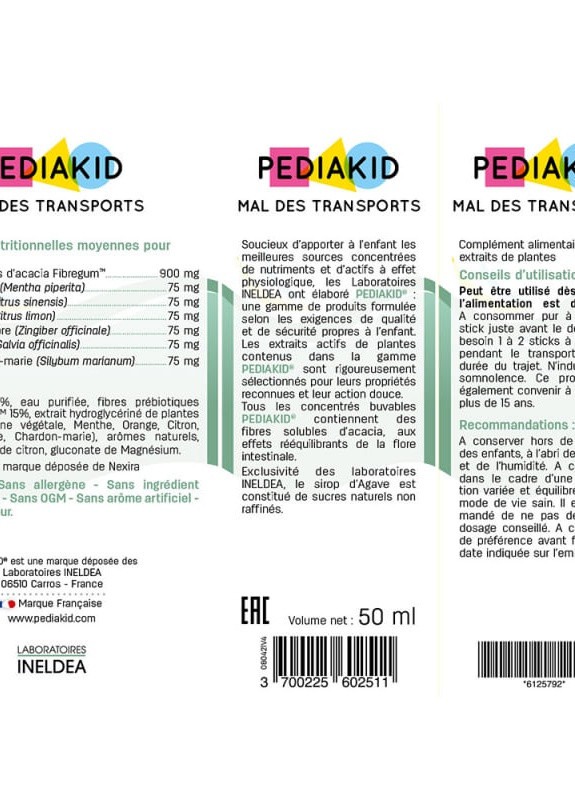Mal Des Transports 10 х 5 ml Lemon Pediakid (257561266)
