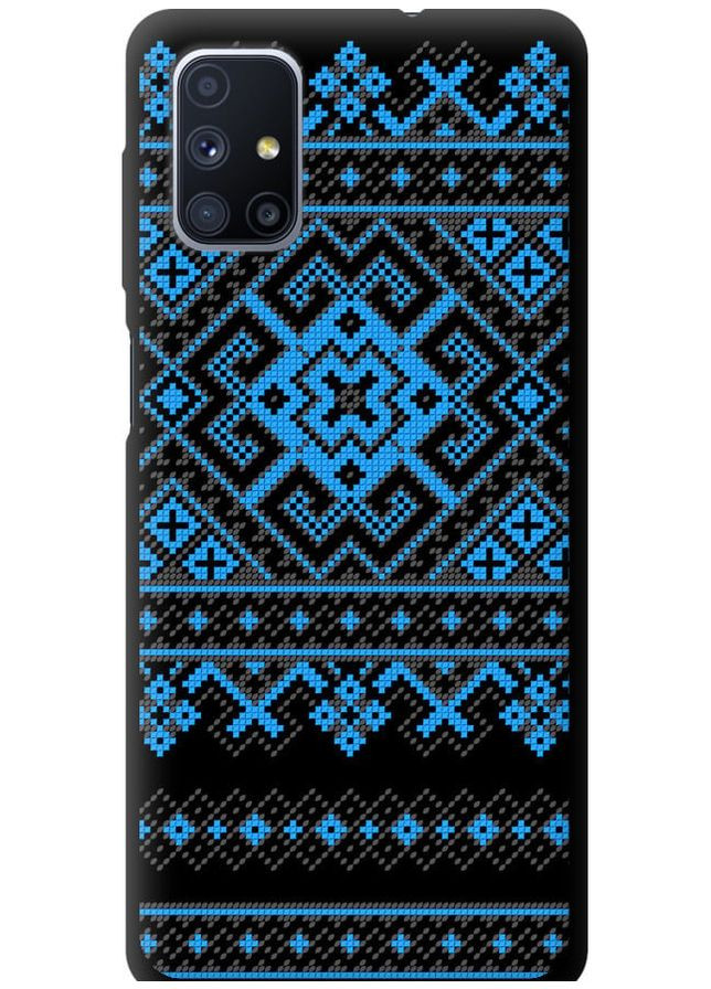 TPU черный чехол 'Вышиванка 44' для Endorphone Samsung Galaxy M51 M515F (269358625)