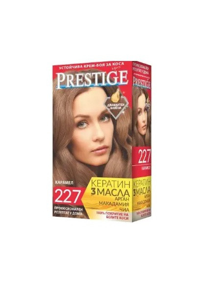 Стійка крем фарба для волосся 227 Карамель 115 мл Prestige (258524930)