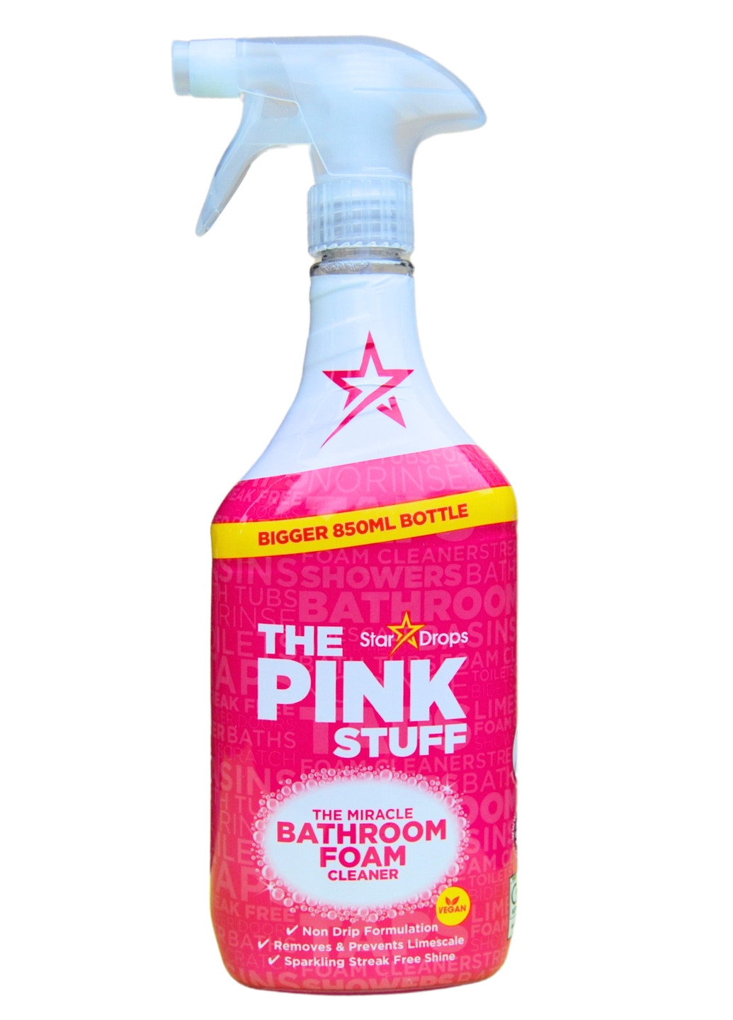 Піна для чищення ванної кімнати The Miracle Bathroom Foam Cleaner 850 мл The Pink Stuff (258414288)