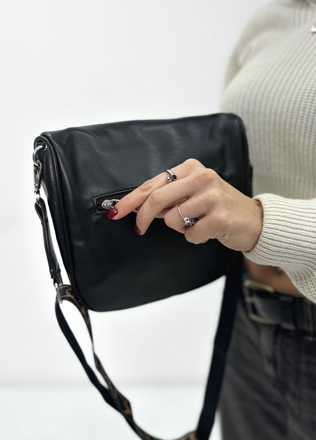 Женская сумка с накладным карманом Fashion Girl settle (273385339)