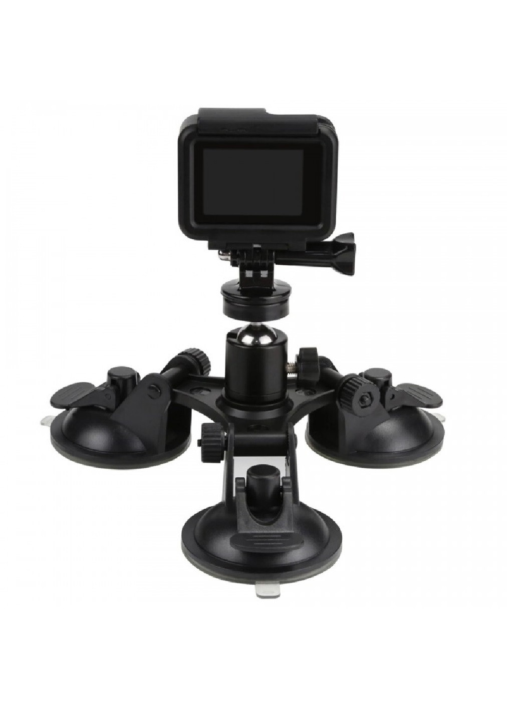 Тройная присоска крепление крепеж держатель с шарнирной головкой для экшн камер GoPro (474936-Prob) Unbranded (260394848)