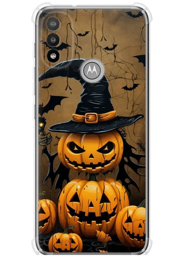 Силикон с усиленными углами чехол 'Halloween 1' для Endorphone Motorola E20 (266808677)