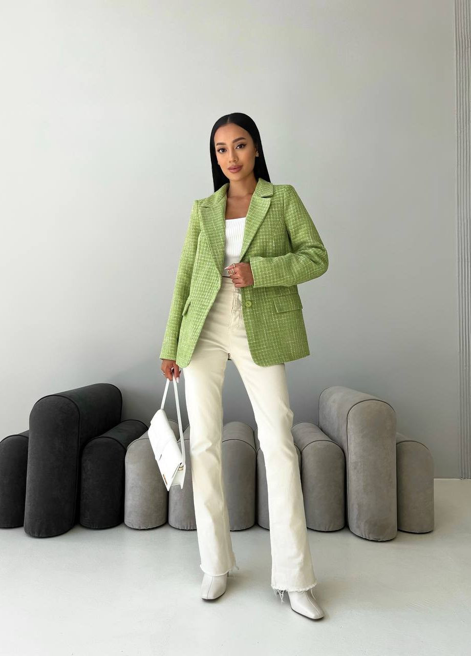 Зеленый женский женский пиджак цвет зеленый р.42 442503 New Trend -