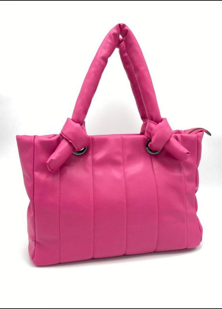 Турецька сумка з екошкіри середніх розмірів, рожева повсякденна сумка з підкладкою No Brand р-1359-26 (268048865)