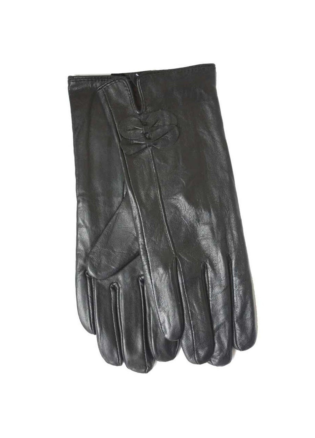 Жіночі шкіряні рукавички чорні 358s2 M Felix (261486668)