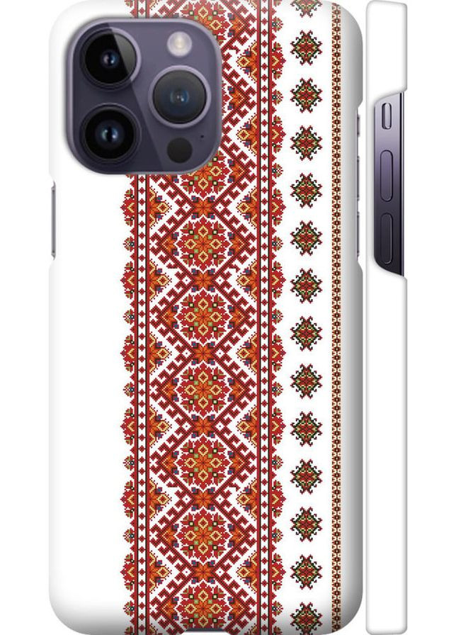 3D пластиковий матовий чохол 'Вишиванка 13' для Endorphone Apple iPhone 14 Pro Max (269356914)