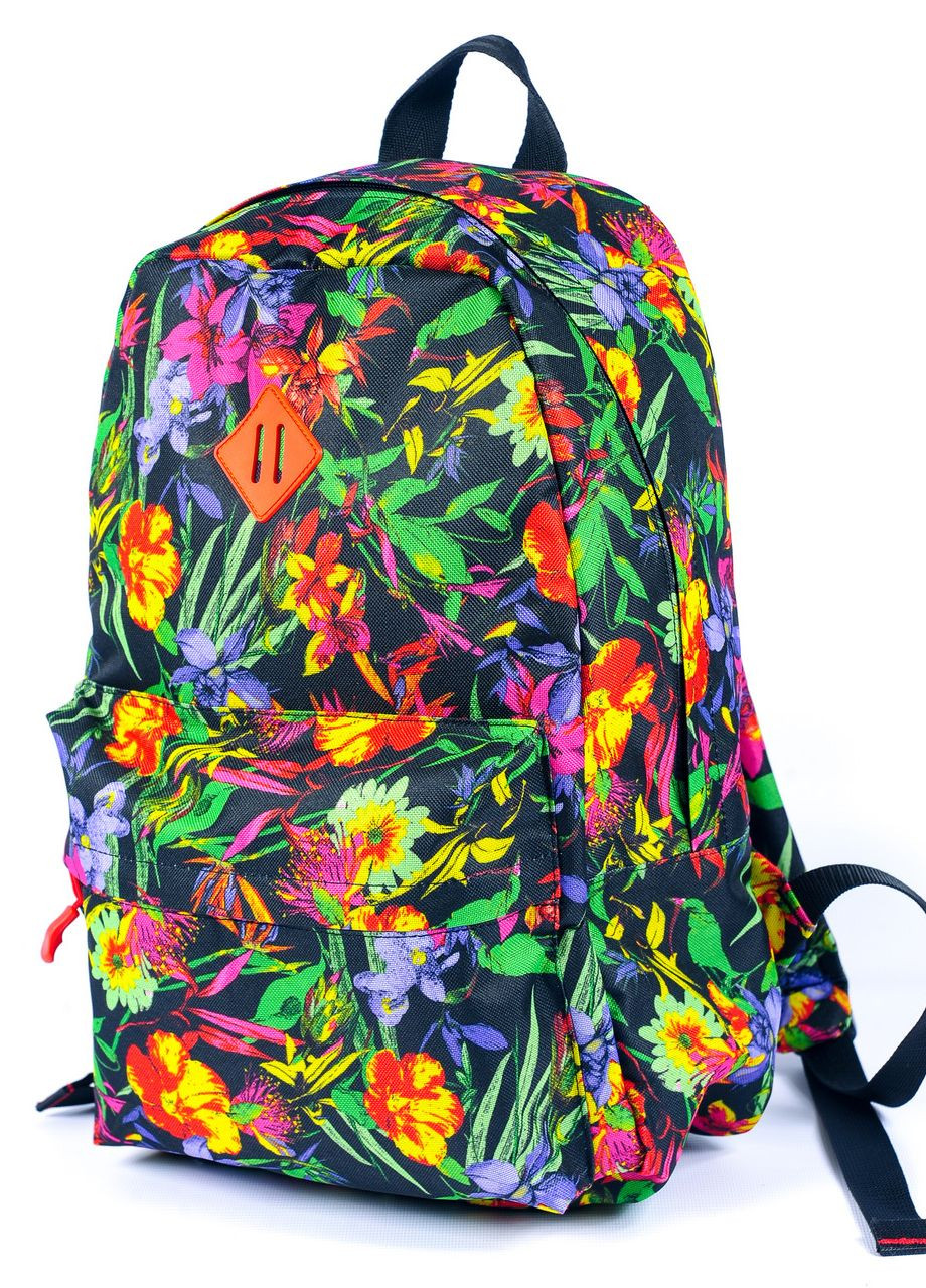 Яркий женский городской рюкзак с цветочным принтом водонепроницаемый повседневный No Brand (260597020)