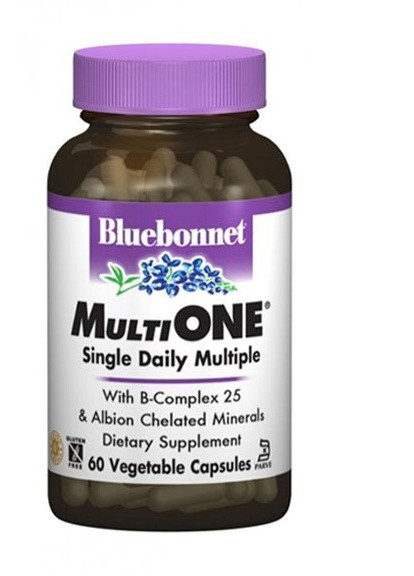 MultiONE 60 Veg Caps Bluebonnet Nutrition (256722068)
