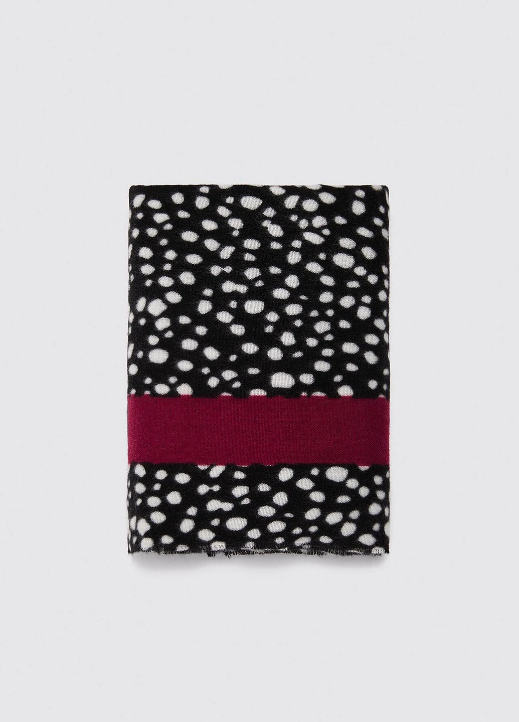 Шарф,чорний-білий-бордовий в візерунки, Zara (256994702)