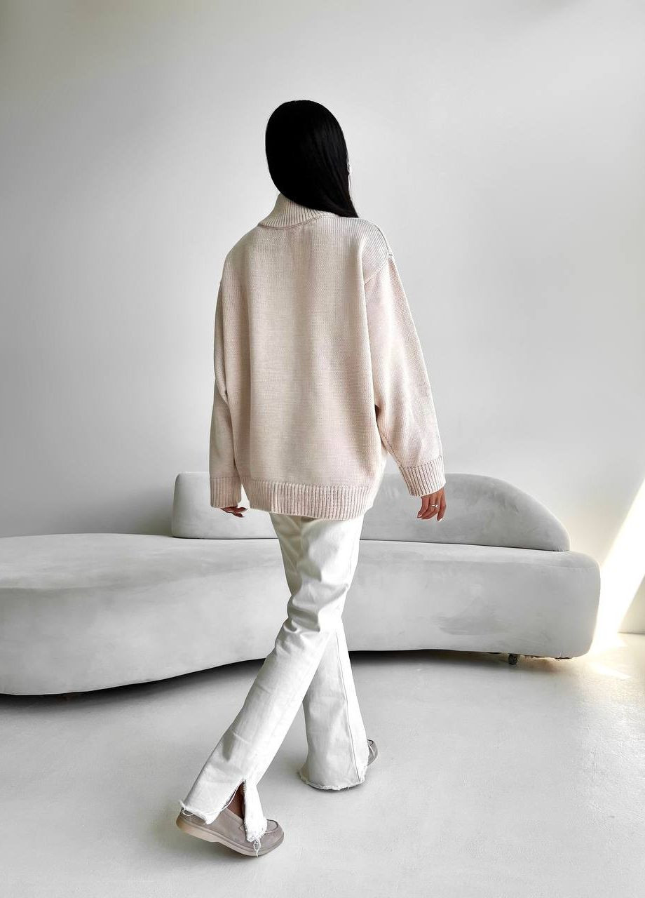 Жіночий светр колір бежевий р.42/46 441960 New Trend (263133781)