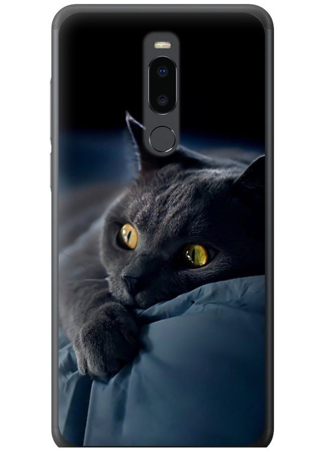 Силіконовий чохол 'Димчастий кіт' для Endorphone Meizu Note 8 (265227303)