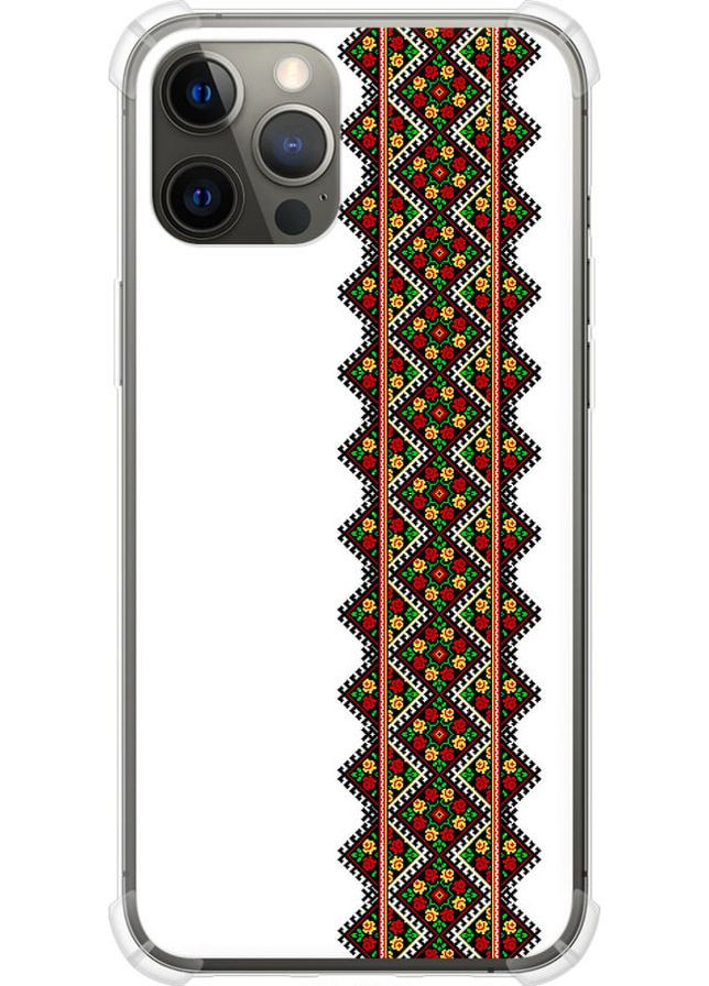 Силіконовий протиударний с посиленими кутами чохол 'Вишиванка 17' для Endorphone Apple iPhone 12 Pro Max (269361217)
