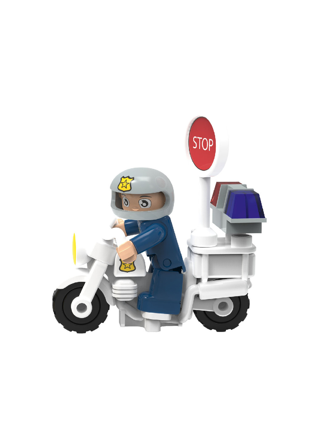 Игровой набор Полицейский мотоцыкл разноцветный Playtive (258614722)