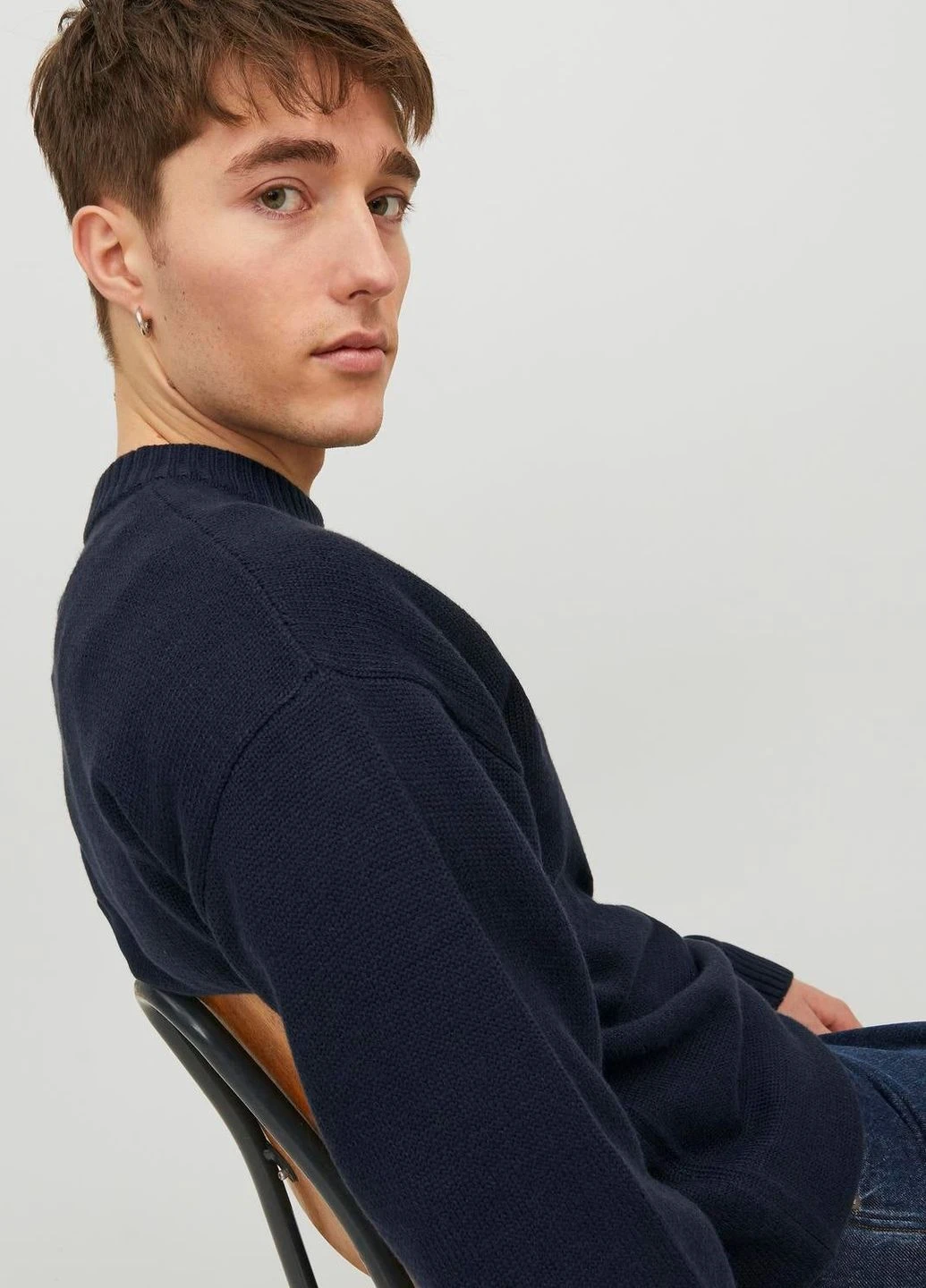 Темно-синий джемпер демисезон,темно-синий,jack&jones Jack & Jones