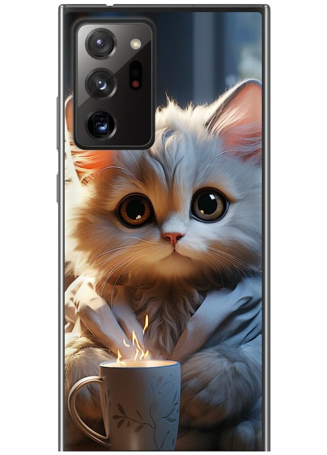 2D пластиковый чехол 'White cat' для Endorphone Samsung Galaxy Note 20 Ultra (265392614)