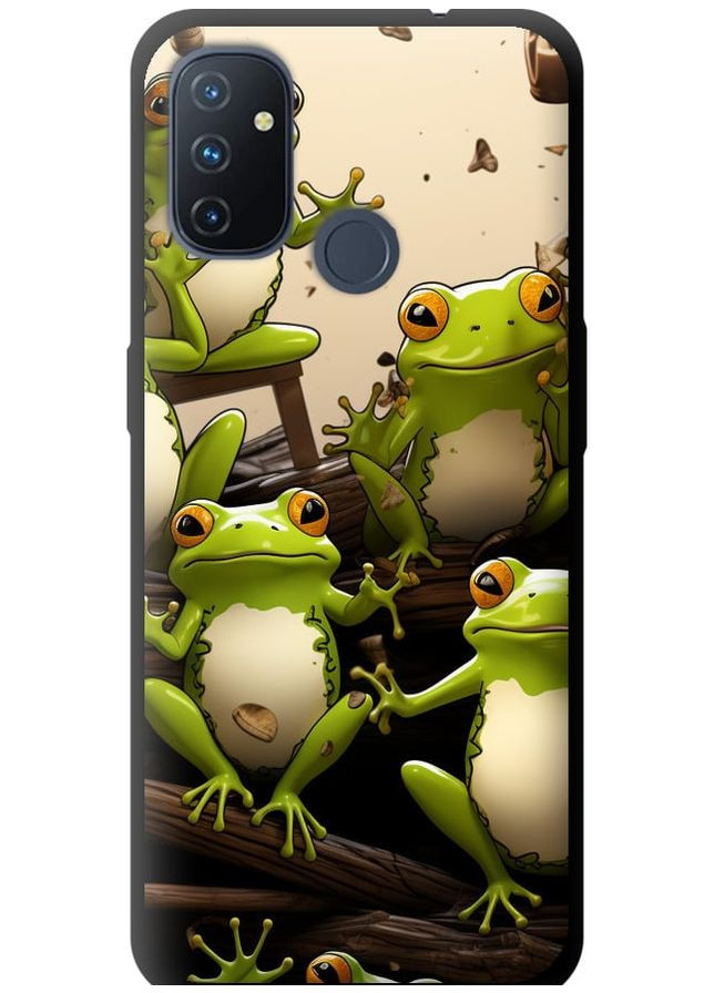 TPU черный чехол 'Жабки' для Endorphone OnePlus Nord N100 (266906606)