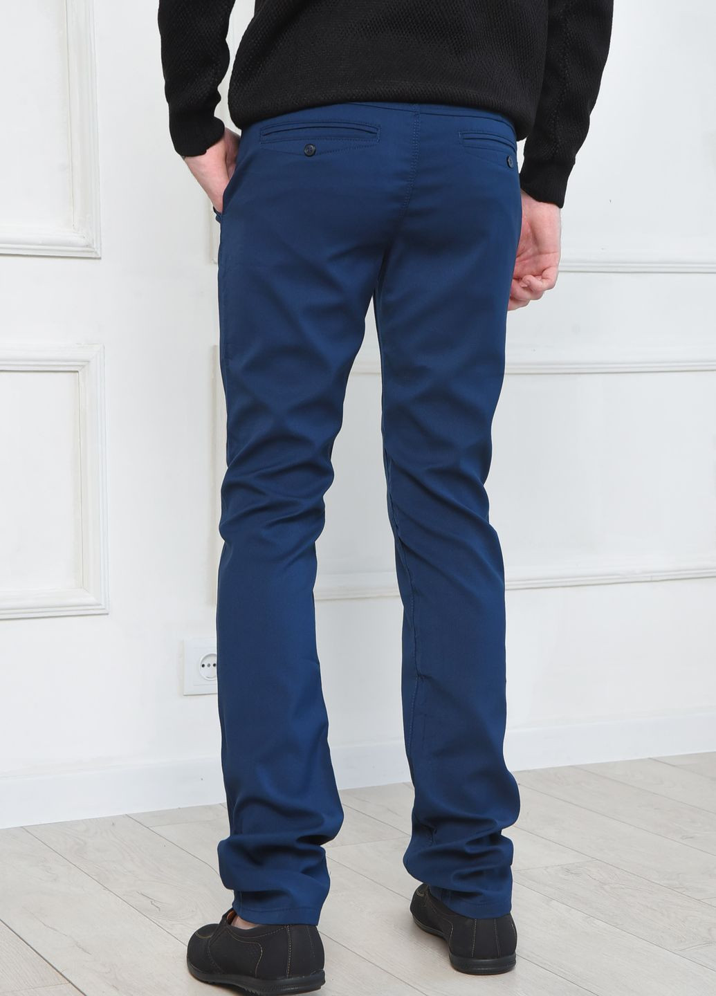 Штани чоловічі темно-синього кольору Let's Shop (277151597)