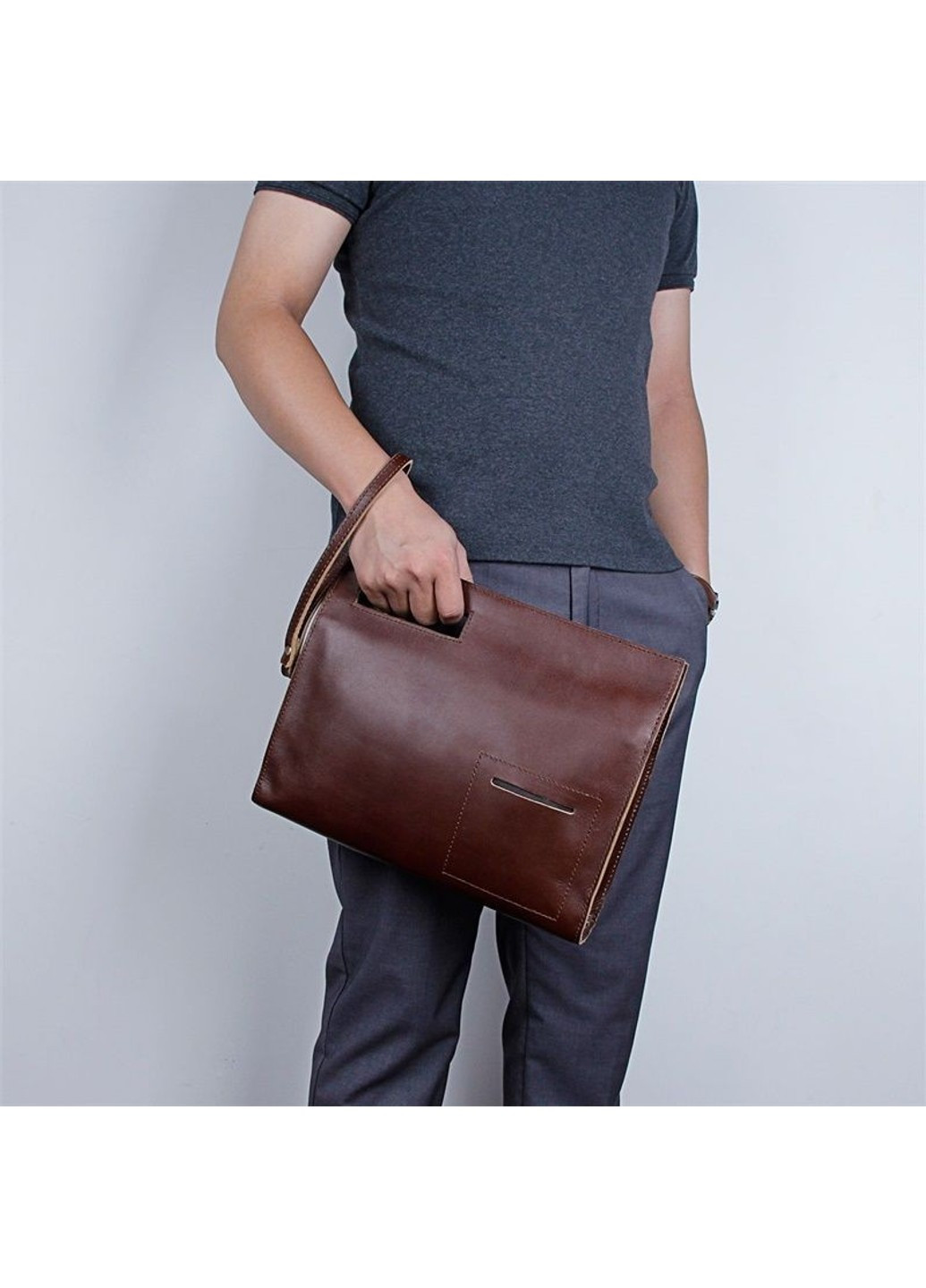 Чоловіча шкіряна сумка-папка, портфоліо, органайзер, месенджер A0011XS John McDee (263776798)