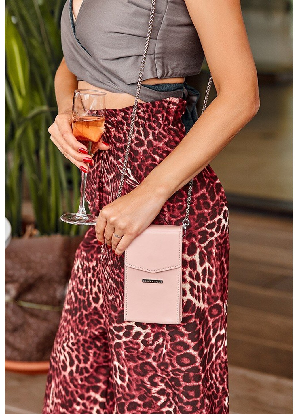 Набір жіночих шкіряних сумок Mini поясна / кроссбоді рожеві - BN-BAG-38-PINK BlankNote (263519151)