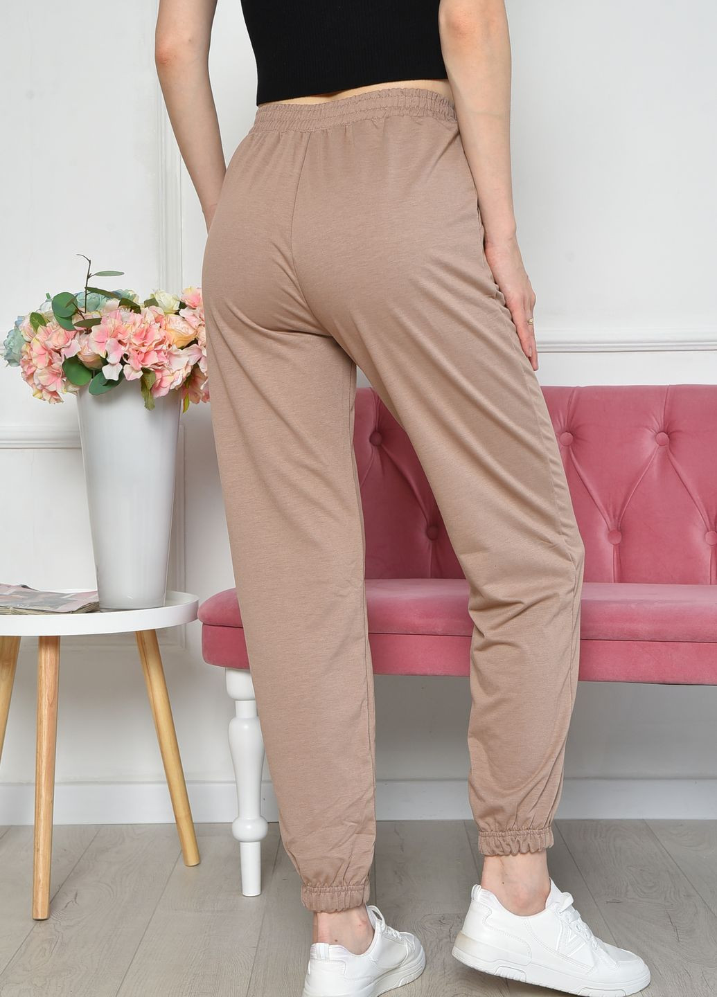 Спортивные штаны женские цвета мокко Let's Shop (260134369)