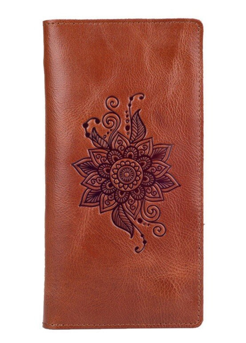 Кожаное портмоне WP-05 Mehendi Art Рыжий Hi Art (268371882)