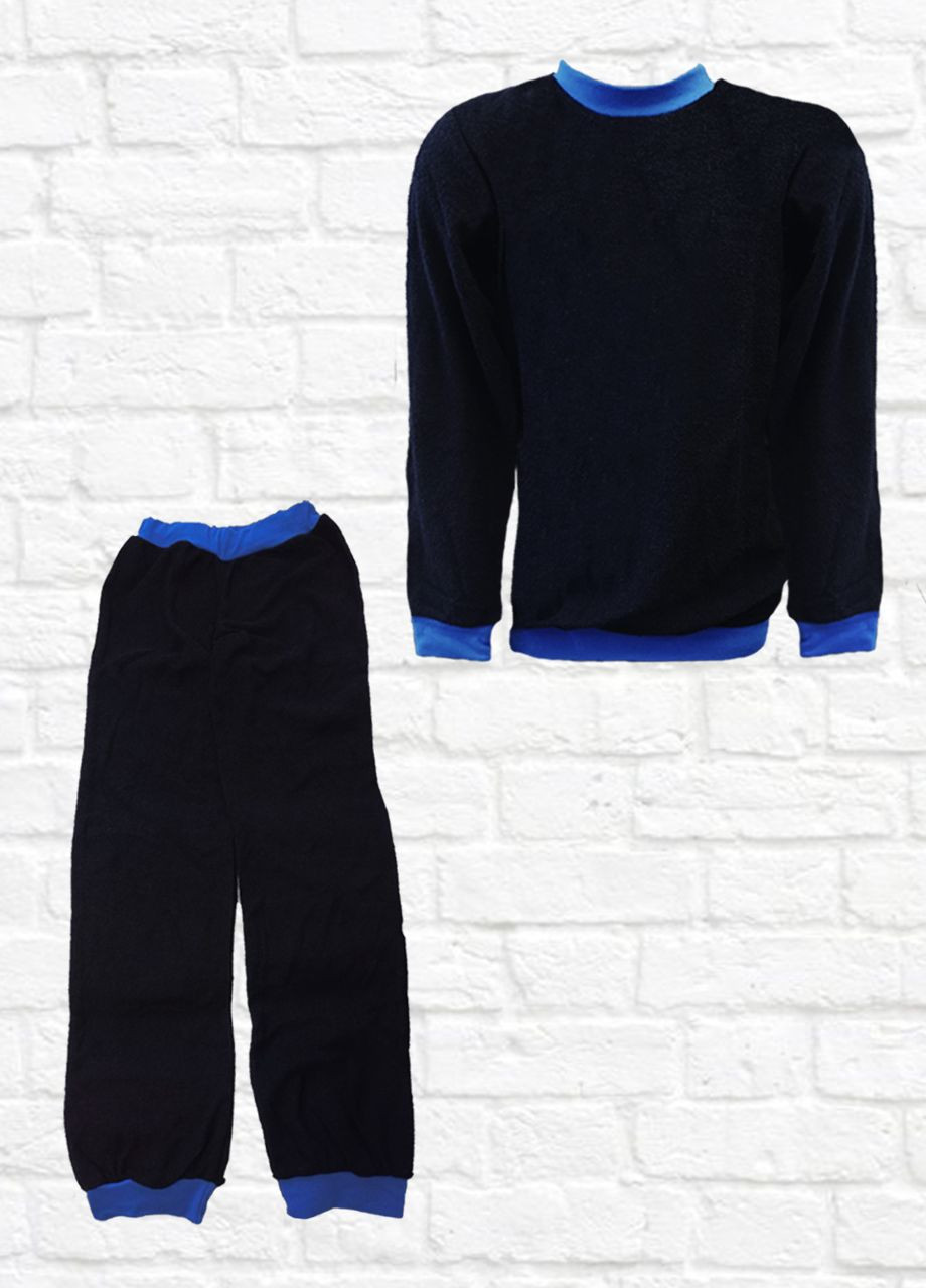 Черная комплект пижамы для мальчиков д318/1-15 лонгслив + брюки Malta