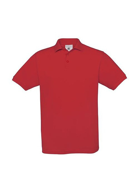 Красная футболка-поло для мужчин B&C