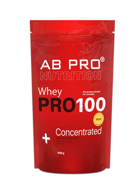 Протеин сывороточный PRO 100 Whey Concentrated 1000 г Ваниль AB PRO (257941130)