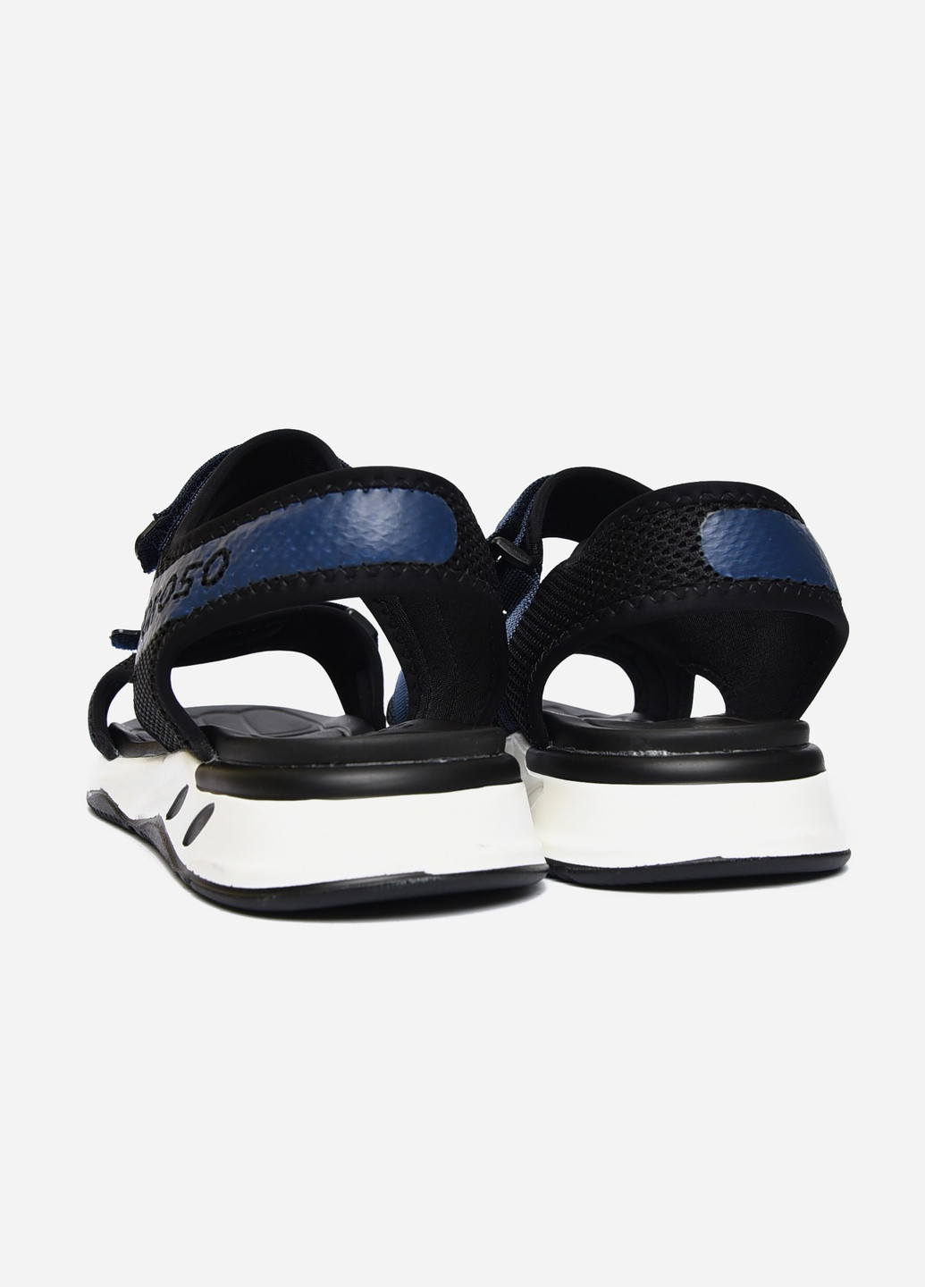 Пляжные сандалии мужские чорно-синего цвета текстиль Let's Shop