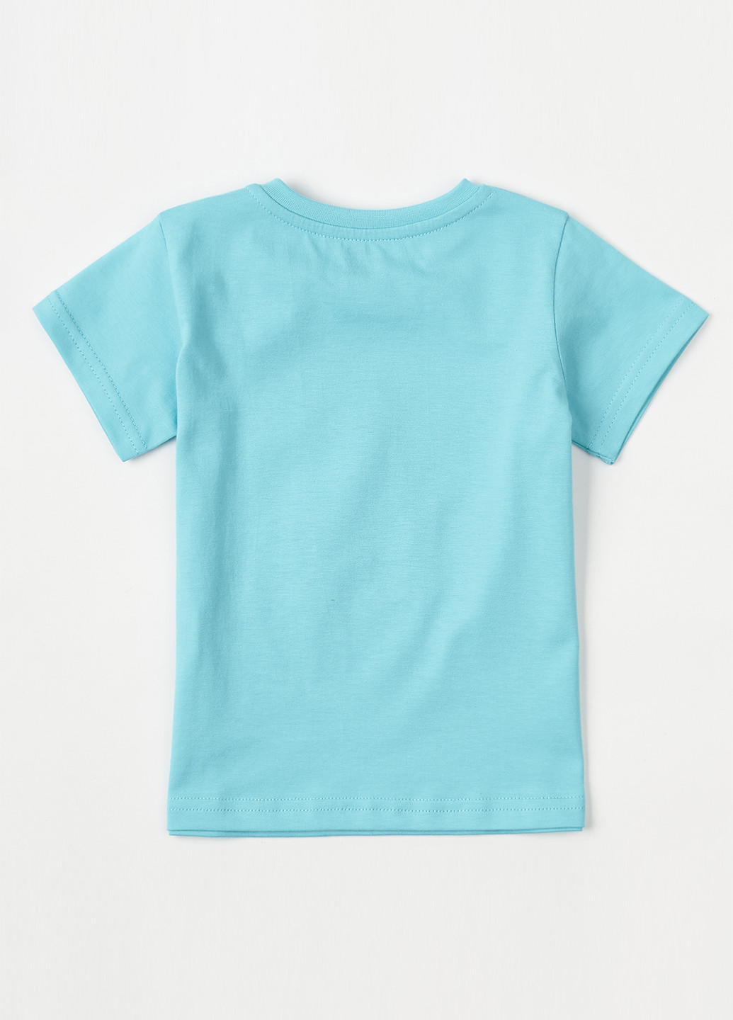 Голубая летняя футболка голубая "медведь-крутяк" KRAKO
