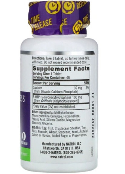 5-HTP 100 mg 45 Tabs NTL-05228 Natrol (256724330)