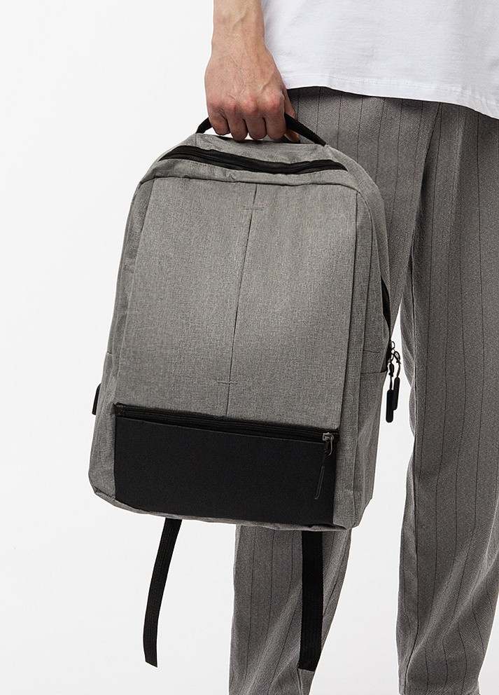 Набор 3в1 спортивный рюкзак, сумка, косметичка для мужчин цвет серый ЦБ-00219389 No Brand (259785908)