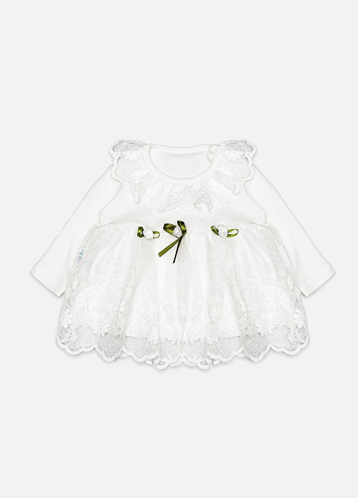 Одежда для крестин девочке цвет белый ЦБ-00210355 Minilay (259443176)