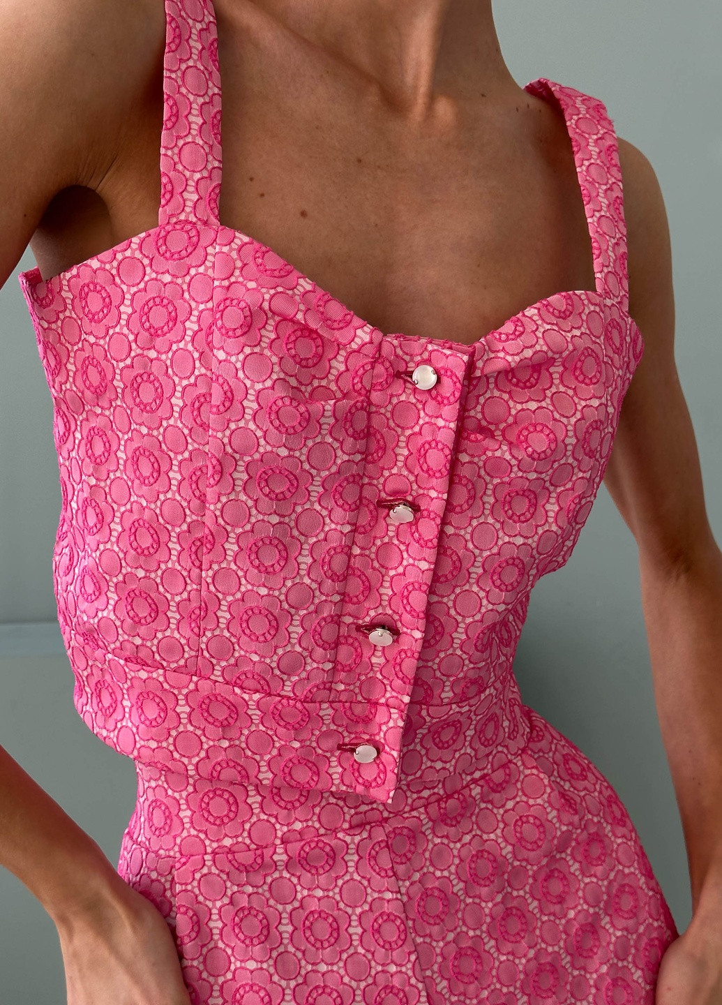 Літній костюм з шортами з жаккарду Jadone Fashion (259214226)