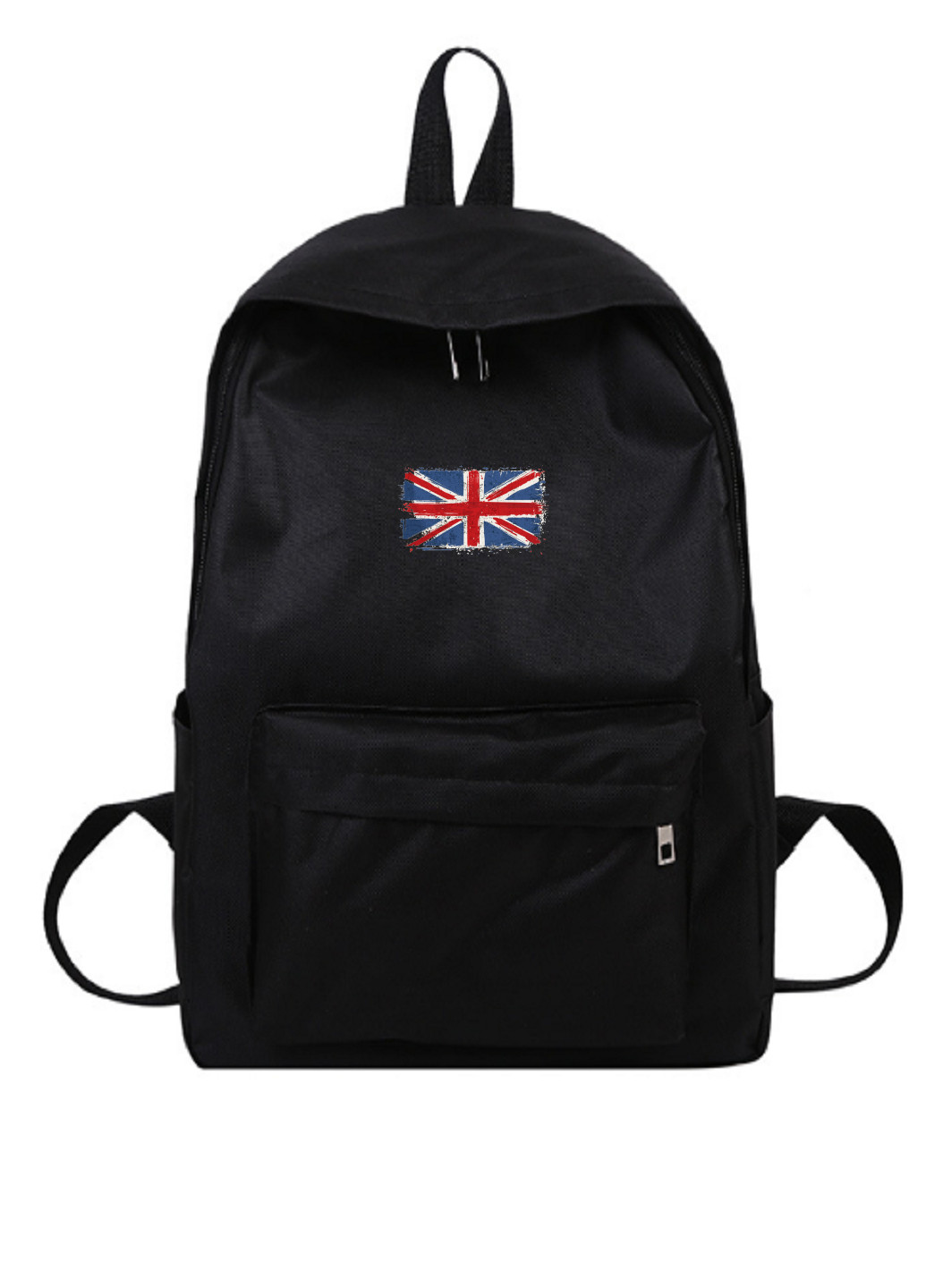 Міський рюкзак чорний 36*25 з прапором No Brand (259575405)
