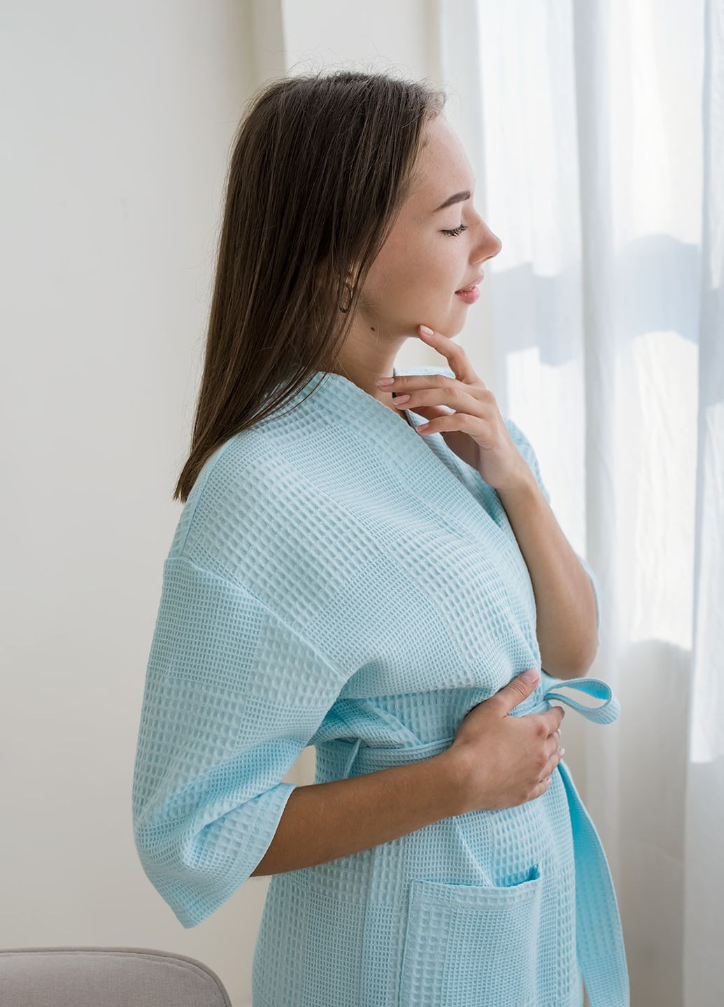 Подарочный набор Ментол Халат кимоно с полотенцем в коробке Cosy (268668099)