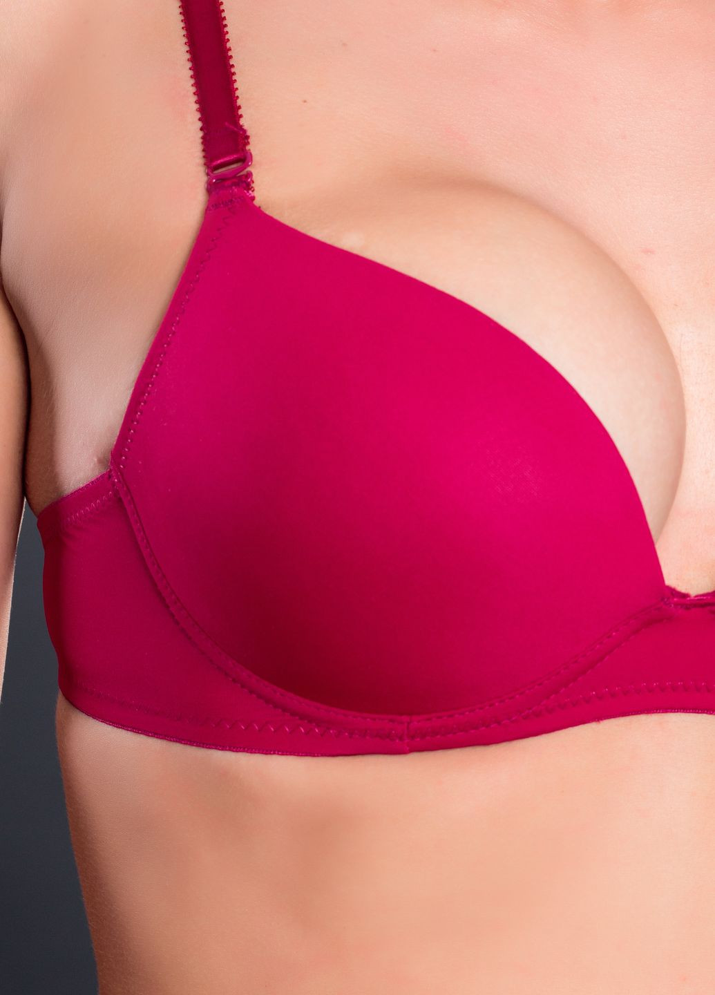 Бордовый бюстгальтер a 6065 b Acousma с косточками нейлон