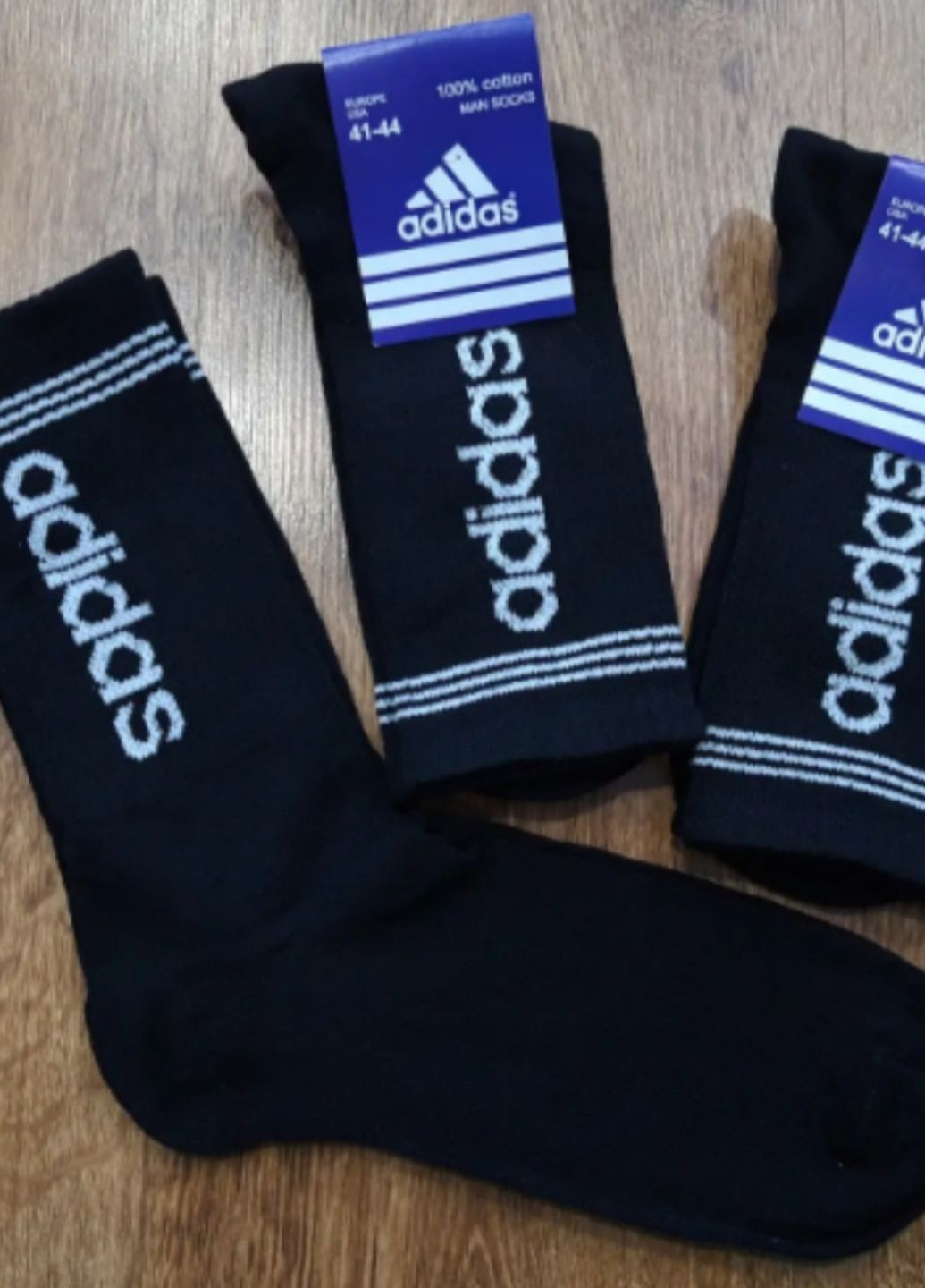 Высокие черные спортивные носки No Brand (266914254)
