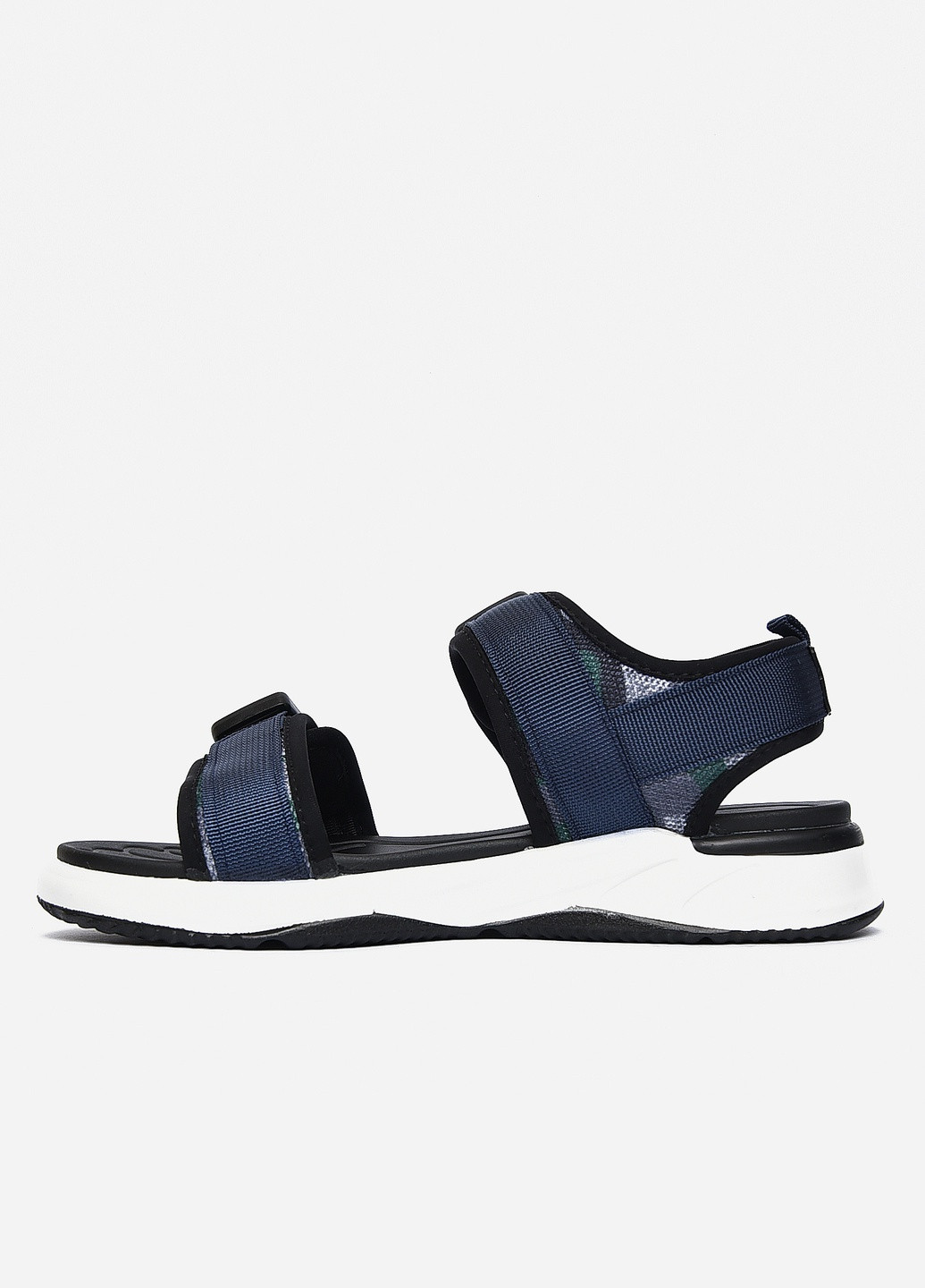 Пляжные сандалии мужские темно-синего цвета текстиль Let's Shop