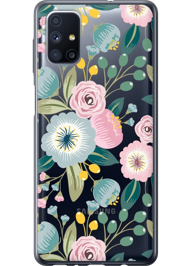 Силиконовый чехол 'Цветочные обои v2' для Endorphone Samsung Galaxy M51 M515F (258085660)